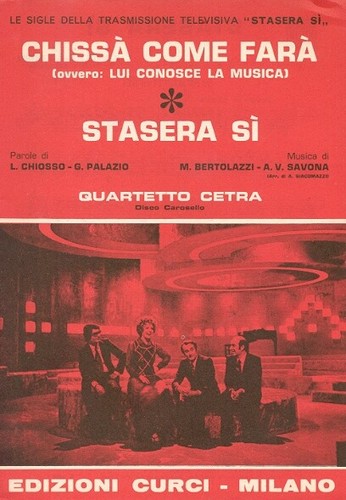 Spartito quartetto cetra - spartito,