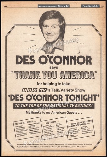 Des connor stasera - des, stasera__stampa