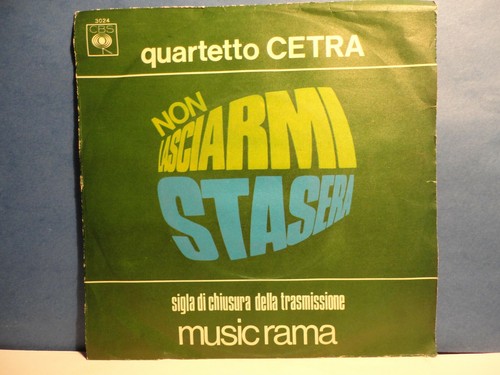 Italy quartetto cetra - 7",