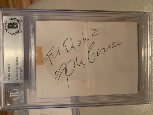Johnny carson autografato - johnny,
