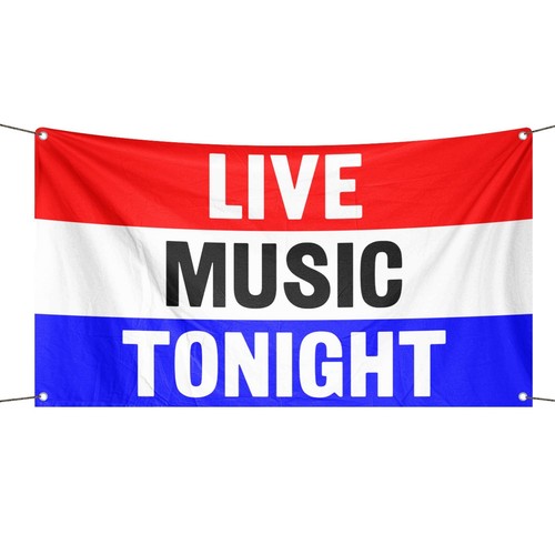 Striscione stasera musica - , dal